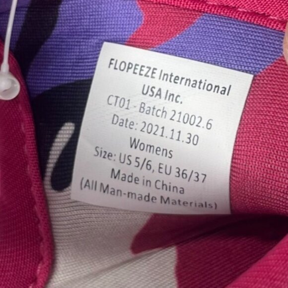 FlopEze Sandals Womens Size 5/6 Pink Purple Light Active Waterproof Summer - Picture 9 of 9